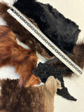 Salvaged Upcycled Mixed Species Fur Scraps - Fox, Muscrat, Beaver, Mink - Fur Coat Upcycle