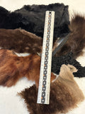 Salvaged Upcycled Mixed Species Fur Scraps - Fox, Muscrat, Beaver, Mink - Fur Coat Upcycle