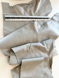 Premium Grade medium taupe color cow hide leather remnant - purse making supplies, leather fringe.