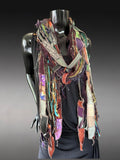 Bohemian style scarf, funky eco-friendly scarves