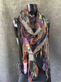 Bohemian style scarf, funky eco-friendly scarves