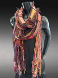 Bohemian style scarf, funky eco-friendly scarves