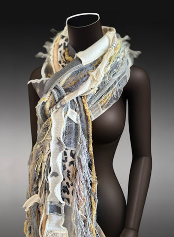 Shreds Fringie Scarf, street style scarf, boho chic scarf