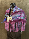 Hand Woven Poncholette for women, luxury fashion wrap