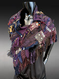 Hand Woven Poncholette for women, luxury fashion wrap
