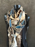 Shreds Fringie Scarf, animal print scarf, boho chic scarf