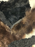 Salvaged Upcycled Mixed Species Fur Scraps - Fox, Muscrat, Beaver, Mink - Fur Coat Upcycle