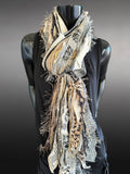 Shreds Fringie Scarf, street style scarf, boho chic scarf