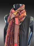 Bohemian style scarf, funky eco-friendly scarves