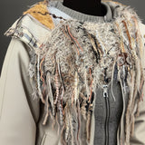 Luxury knit poncholette, bohemian inspired, Indie capulet, fantasy fashion, postapoc shawl