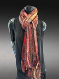 Bohemian style scarf, funky eco-friendly scarves