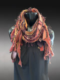 Bohemian style scarf, funky eco-friendly scarves