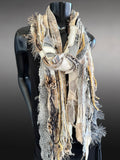 Shreds Fringie Scarf, street style scarf, boho chic scarf