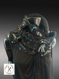 Rebel Wrap - redefined deconstructed edgy couture fabric neck cowl scarf, street style, post apoc wrap scarf