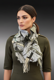 Avant Garde couture fabric scarf, free form scarf, bohemian fashion