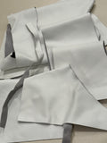 Premium grade A white leather Scraps - purse making supplies