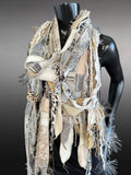 Shreds Fringie Scarf, street style scarf, boho chic scarf