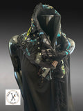 Rebel Wrap - redefined deconstructed edgy couture fabric neck cowl scarf, street style, post apoc wrap scarf