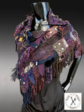 Hand Woven Poncholette for women, luxury fashion wrap