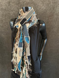 Shreds Fringie Scarf, animal print scarf, boho chic scarf