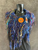 Artistic Indie knit luxury cowl with art yarns