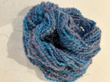 Hand spun merino silk taupe yarn, knitting yarn
