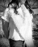 Hand Knit Boho style Poncho, Fringed Knit neutral poncho, shoulder wrap.