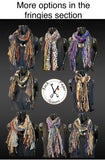 Bohemian style Scarf, Blue Rust Tan handmade Scarf, boho fashion scarf, funky scarf