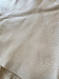 Premium Grade medium taupe color cow hide leather remnant - purse making supplies, leather fringe.