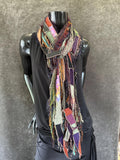 Bohemian style scarf, funky eco-friendly scarves