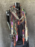 Bohemian style scarf, funky eco-friendly scarves