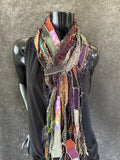 Bohemian style scarf, funky eco-friendly scarves