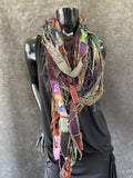 Bohemian style scarf, funky eco-friendly scarves