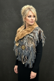 Scarf on model - unaltered